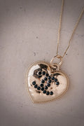 Hammered Heart CC Necklace