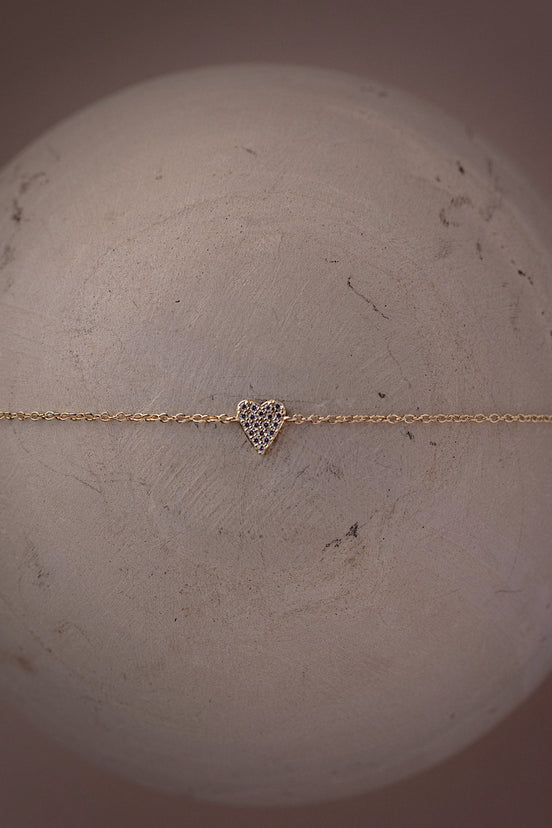 CZ Heart Bracelet