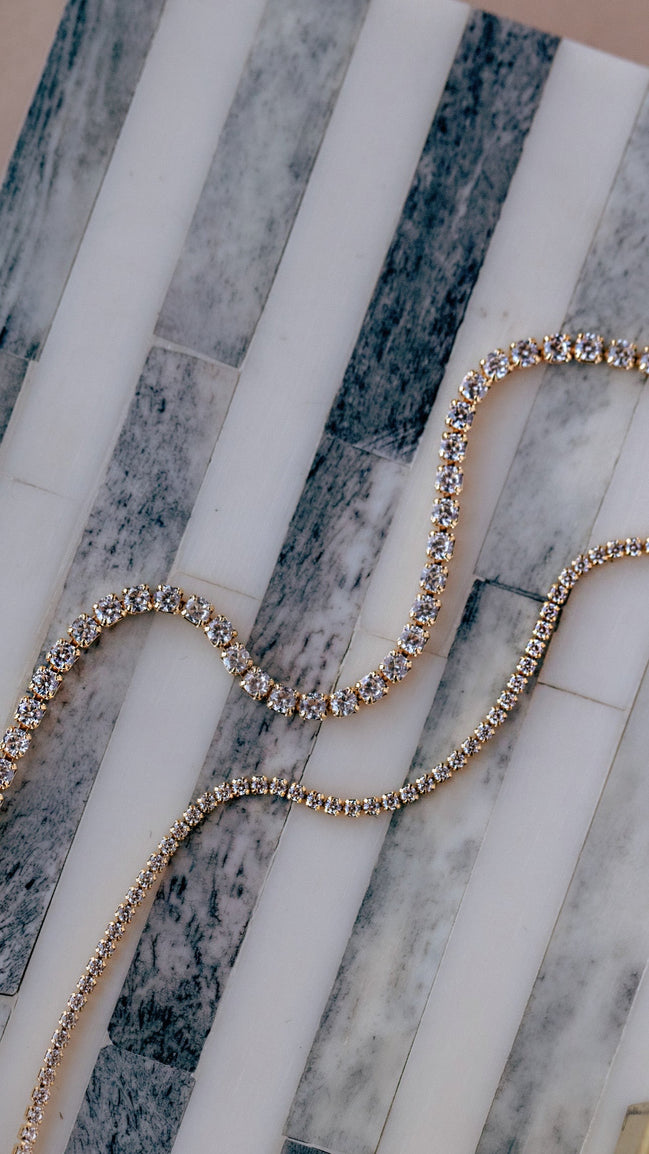 Diamond CZ Tennis Bracelet 1.2mm - The Neon Cactus Studio