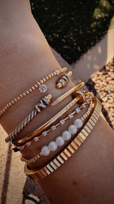 Pearl Row Bracelet - The Neon Cactus Studio