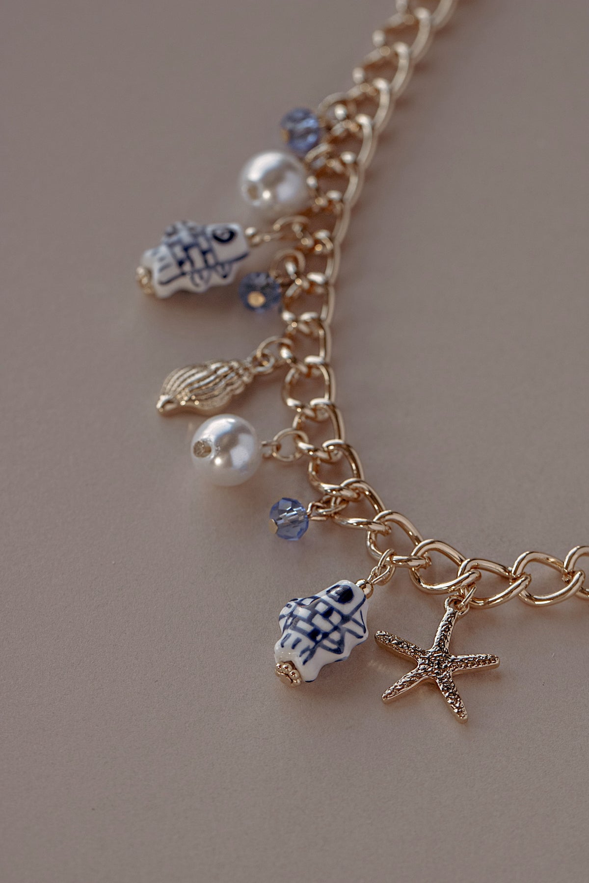 Blue Lagoon Charm Necklace