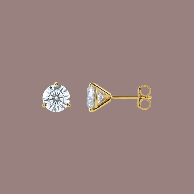 Lab Diamond Stud Earrings