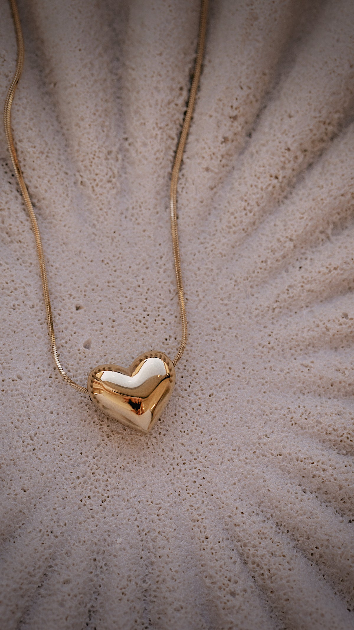 Harlow Puffy Heart Necklace
