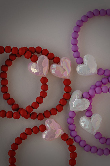 Faceted Heart Bracelet