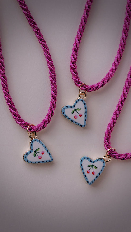 Cherry Heart Necklace