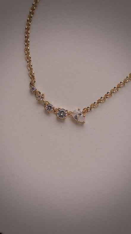 CZ Row Necklace