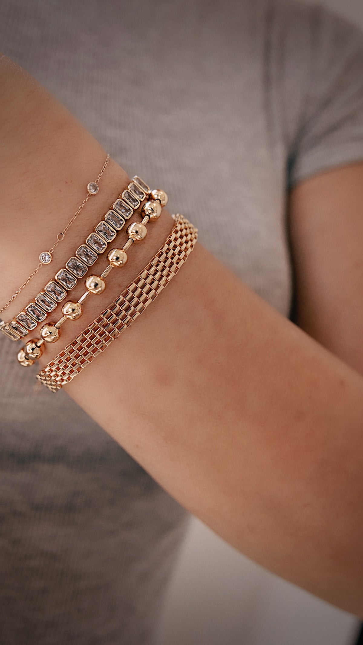 The Emery Emerald Bezel Tennis Bracelet