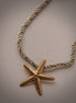 White and Gold Rope Starfish