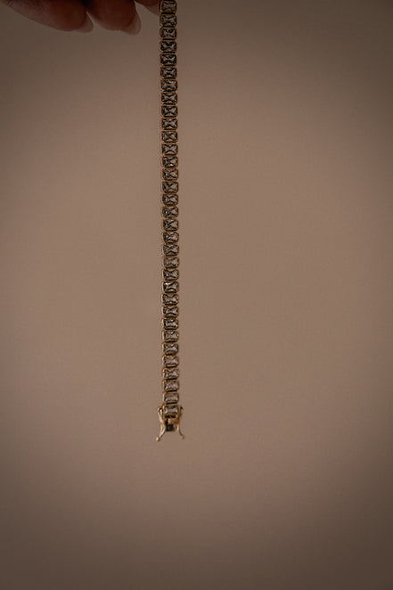 The Emery Emerald Bezel Tennis Bracelet