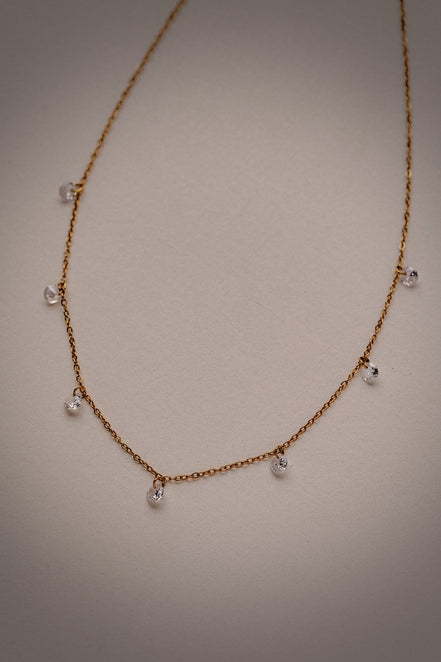 5 Stone Twinkle Necklace