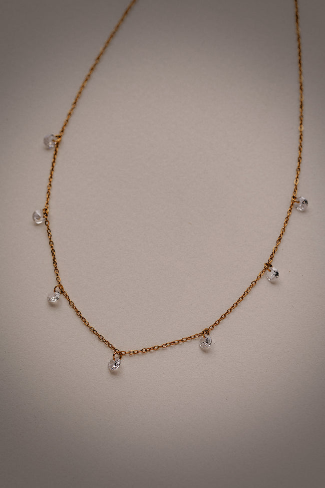 5 Stone Twinkle Necklace