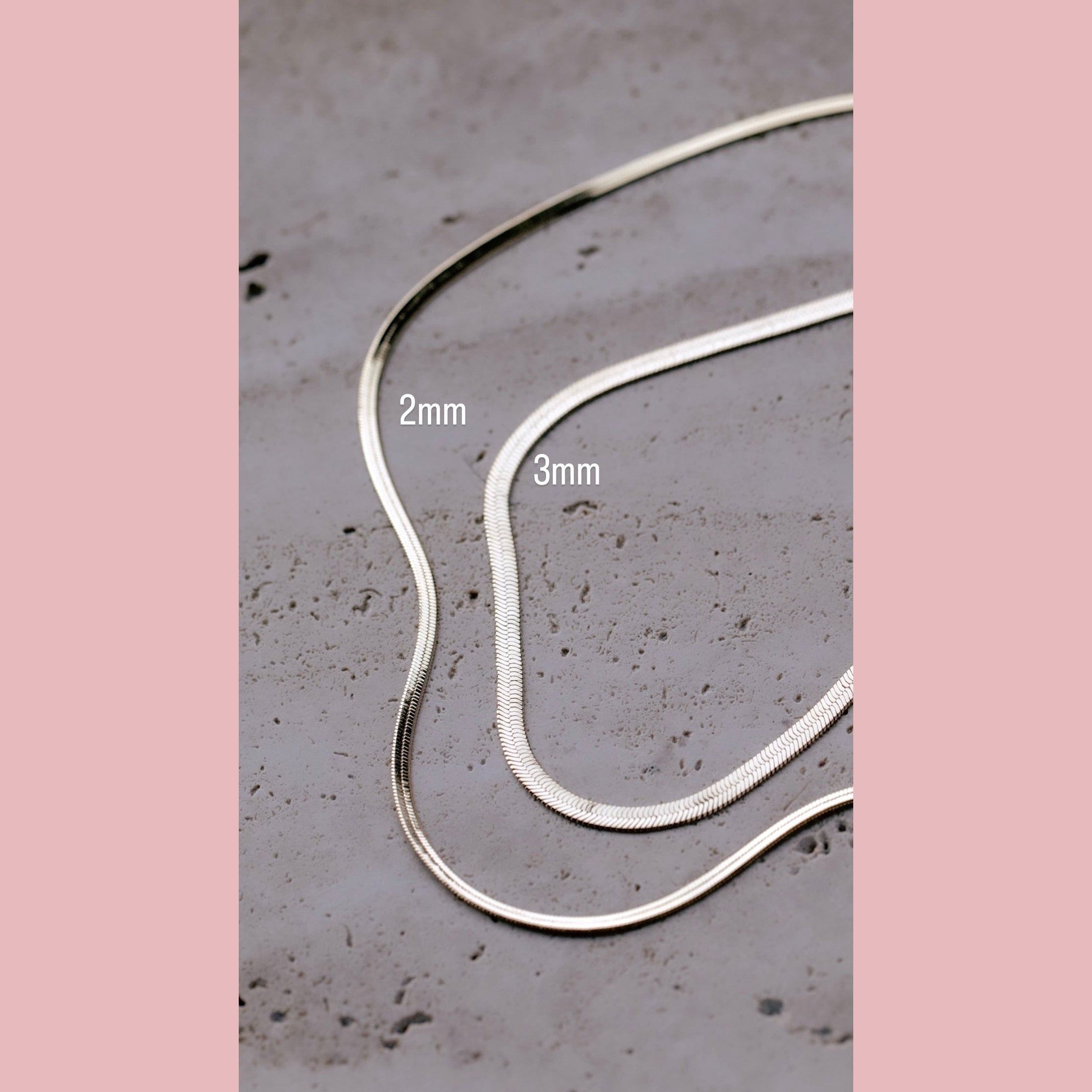 Herringbone Snake Chain Necklace