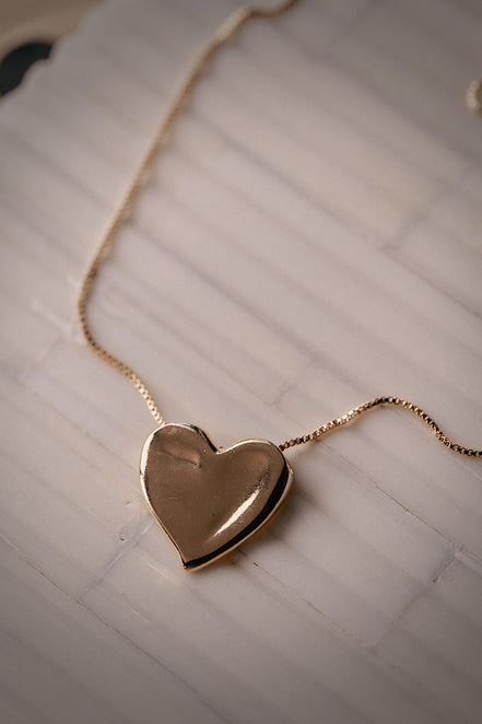 Heart Print Necklace