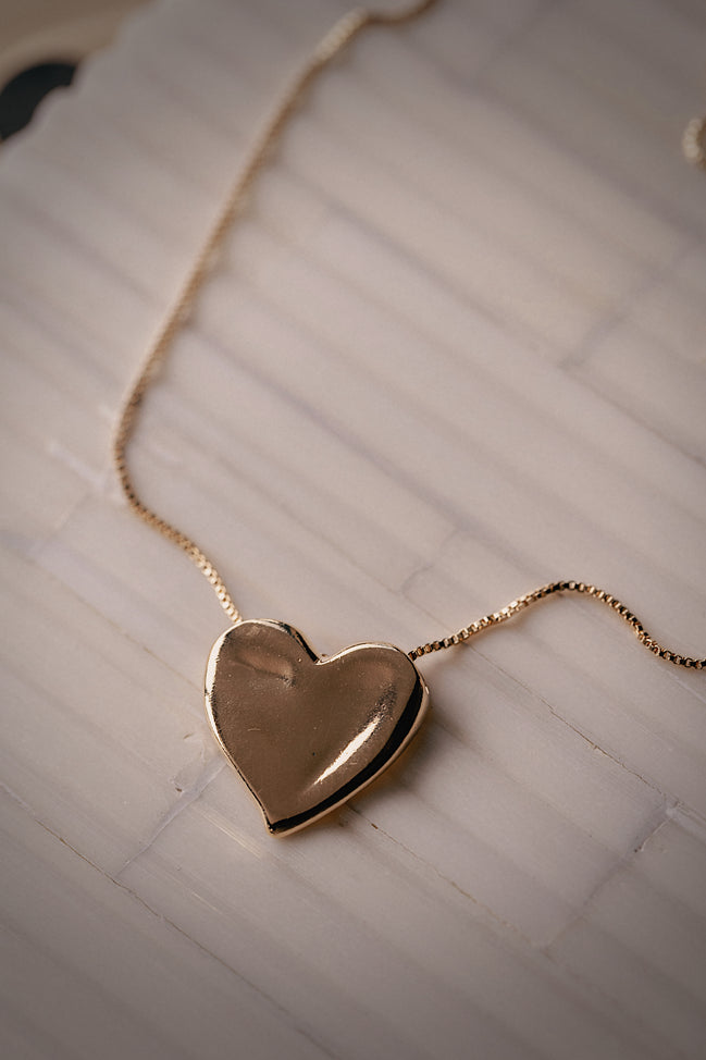 Heart Print Necklace