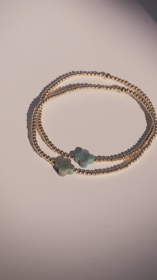 Turquoise Clover Bracelet