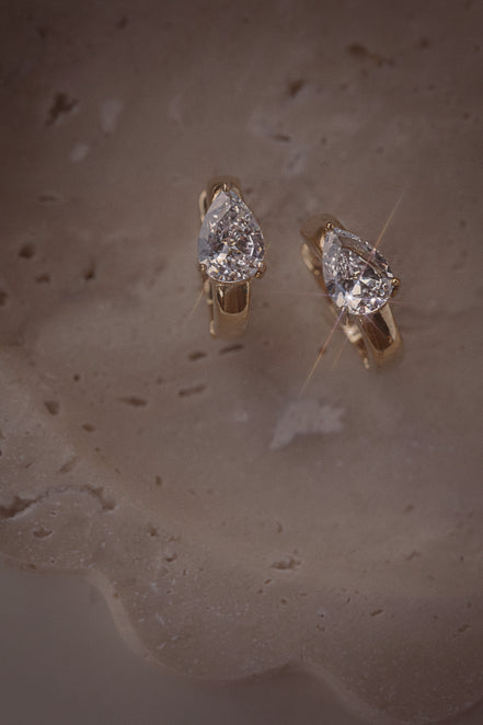 Teardrop Hoops