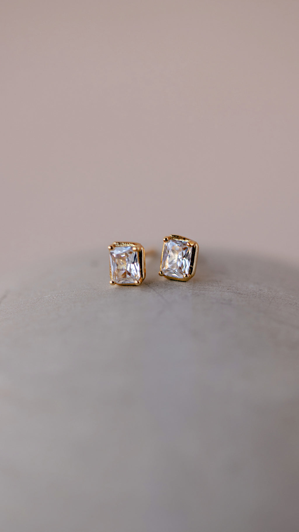 Petra Emerald CZ stud Earrings