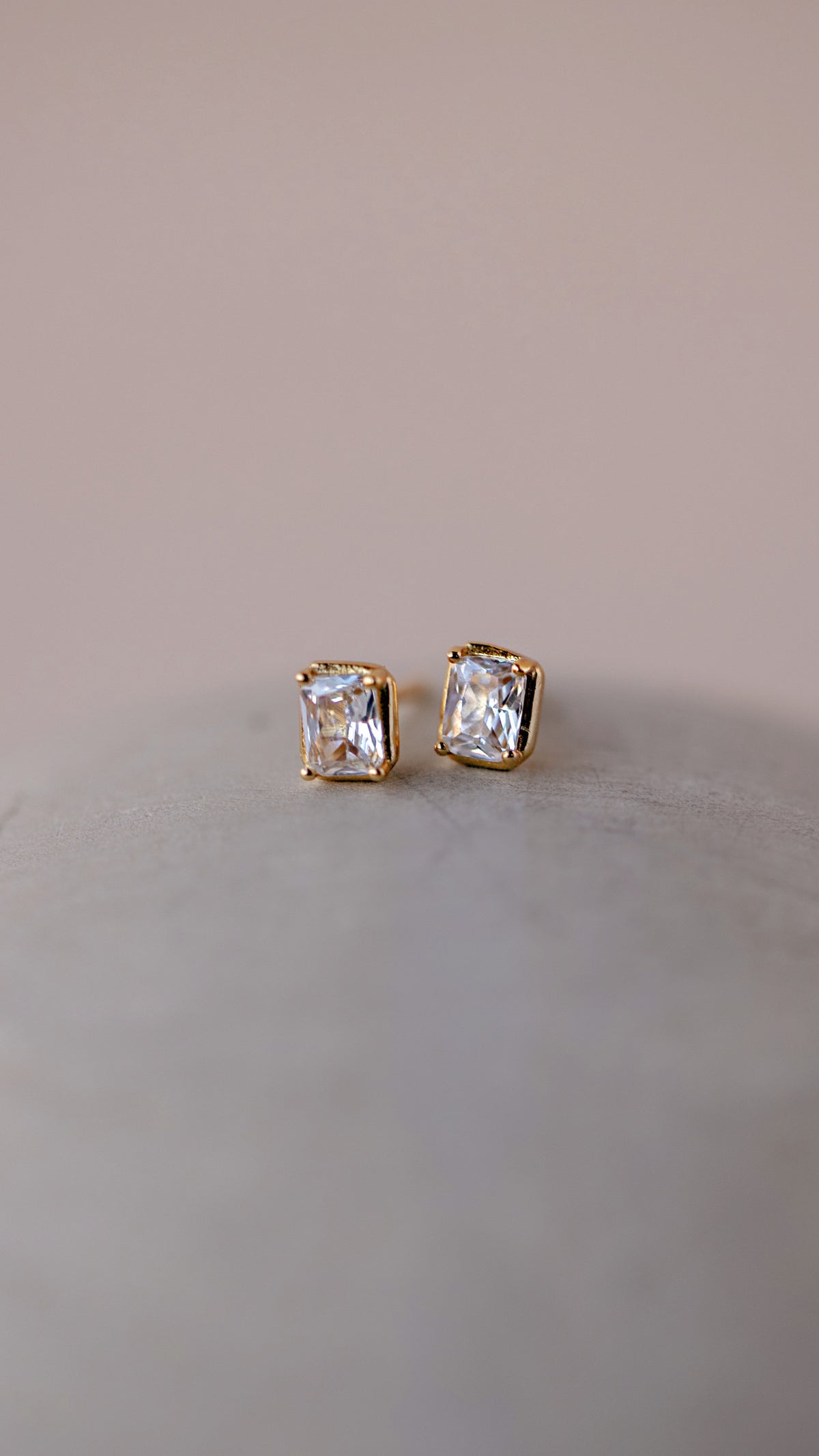 Petra Emerald CZ stud Earrings