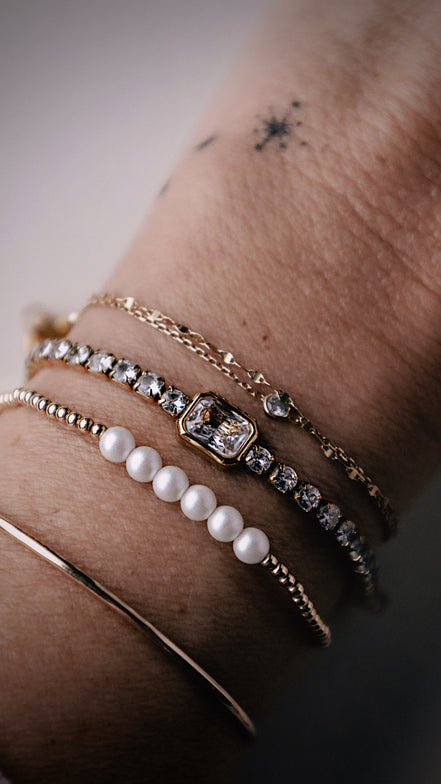 Pearl Row Bracelet - The Neon Cactus Studio