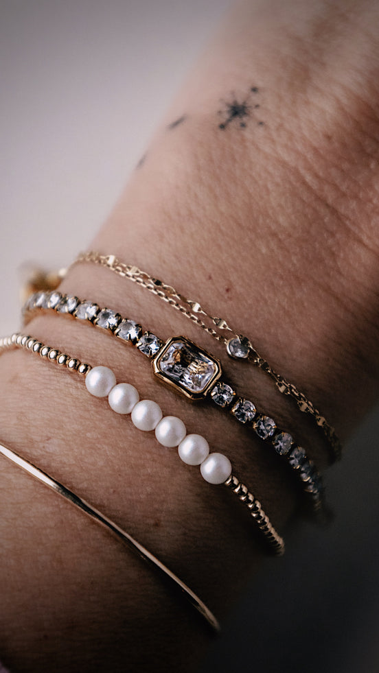 Pearl Row Bracelet - The Neon Cactus Studio