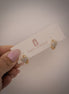Pave Heart Huggies