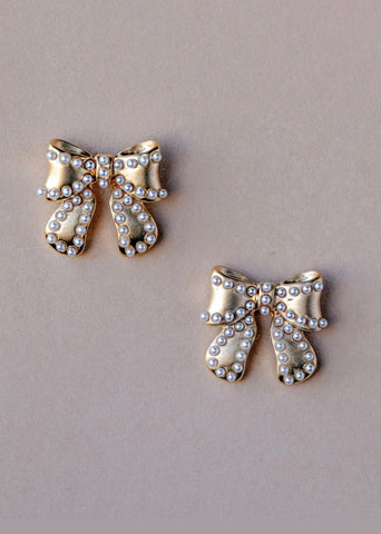 Pearl Bow Studs