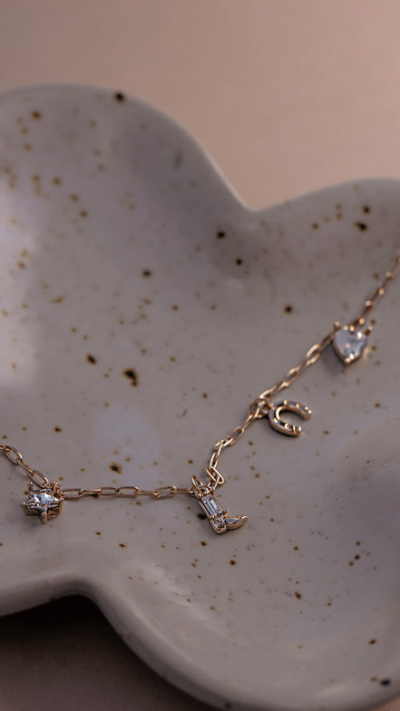 Festival Girl Charm Necklace - The Neon Cactus Studio