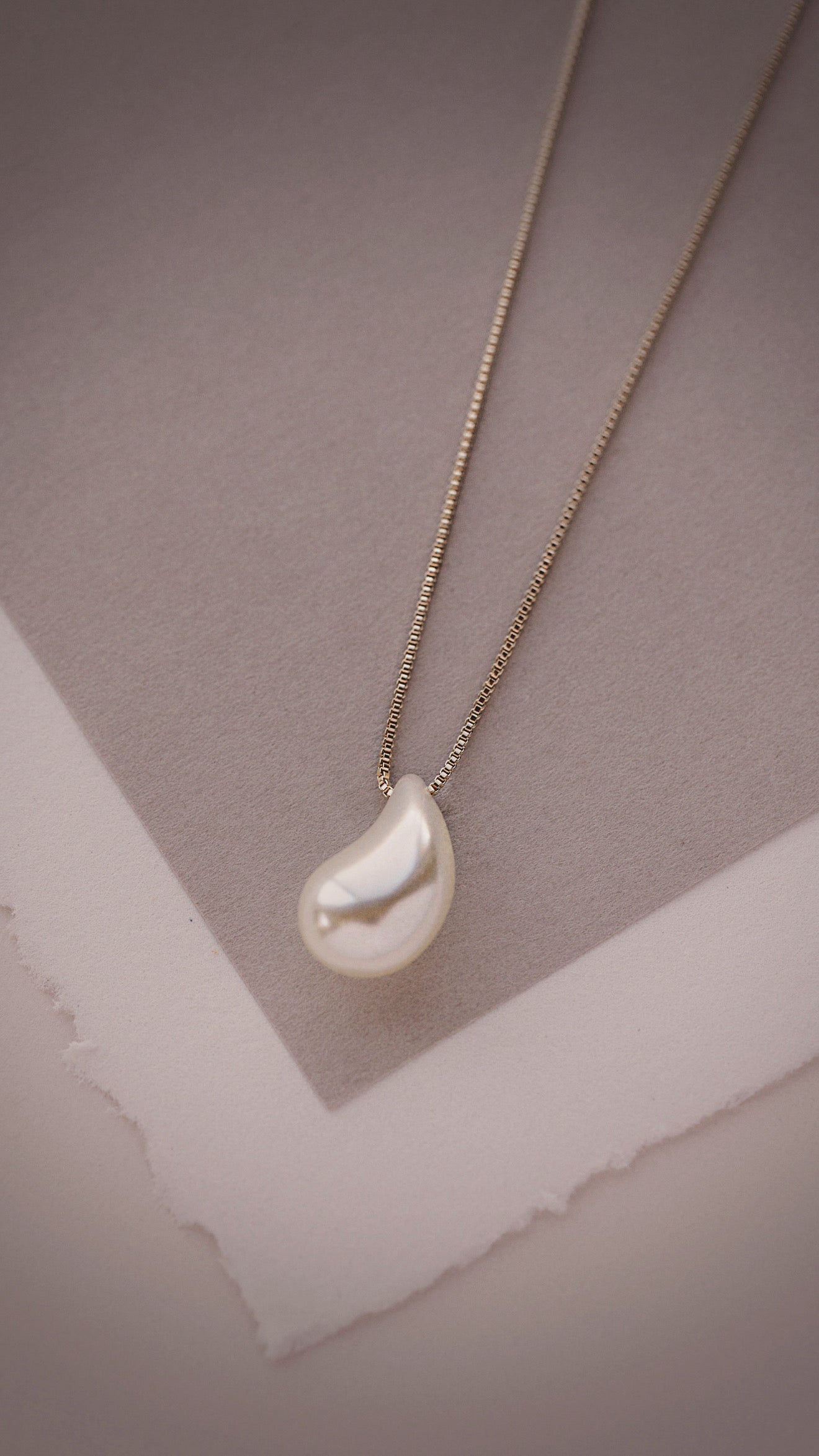 Verona Pearl Drop Necklace