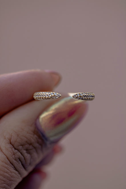 CZ Claw Ring - The Neon Cactus Studio
