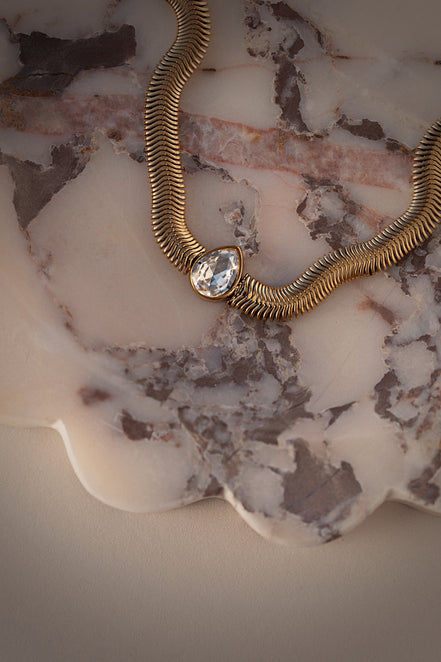 Sculpted Snake Chain Bracelet