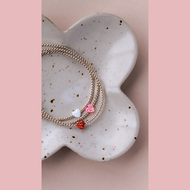 Itty Bitty Opal Heart Bracelet