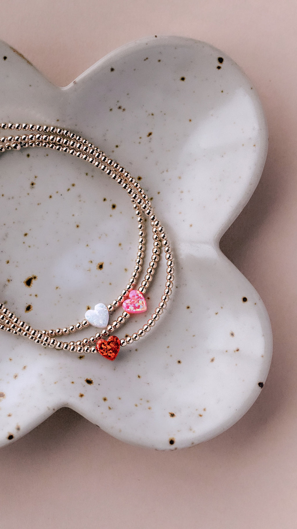 Itty Bitty Opal Heart Bracelet