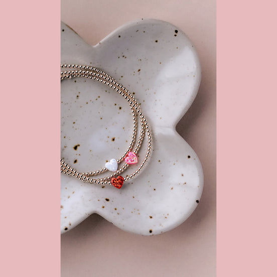 Itty Bitty Opal Heart Bracelet