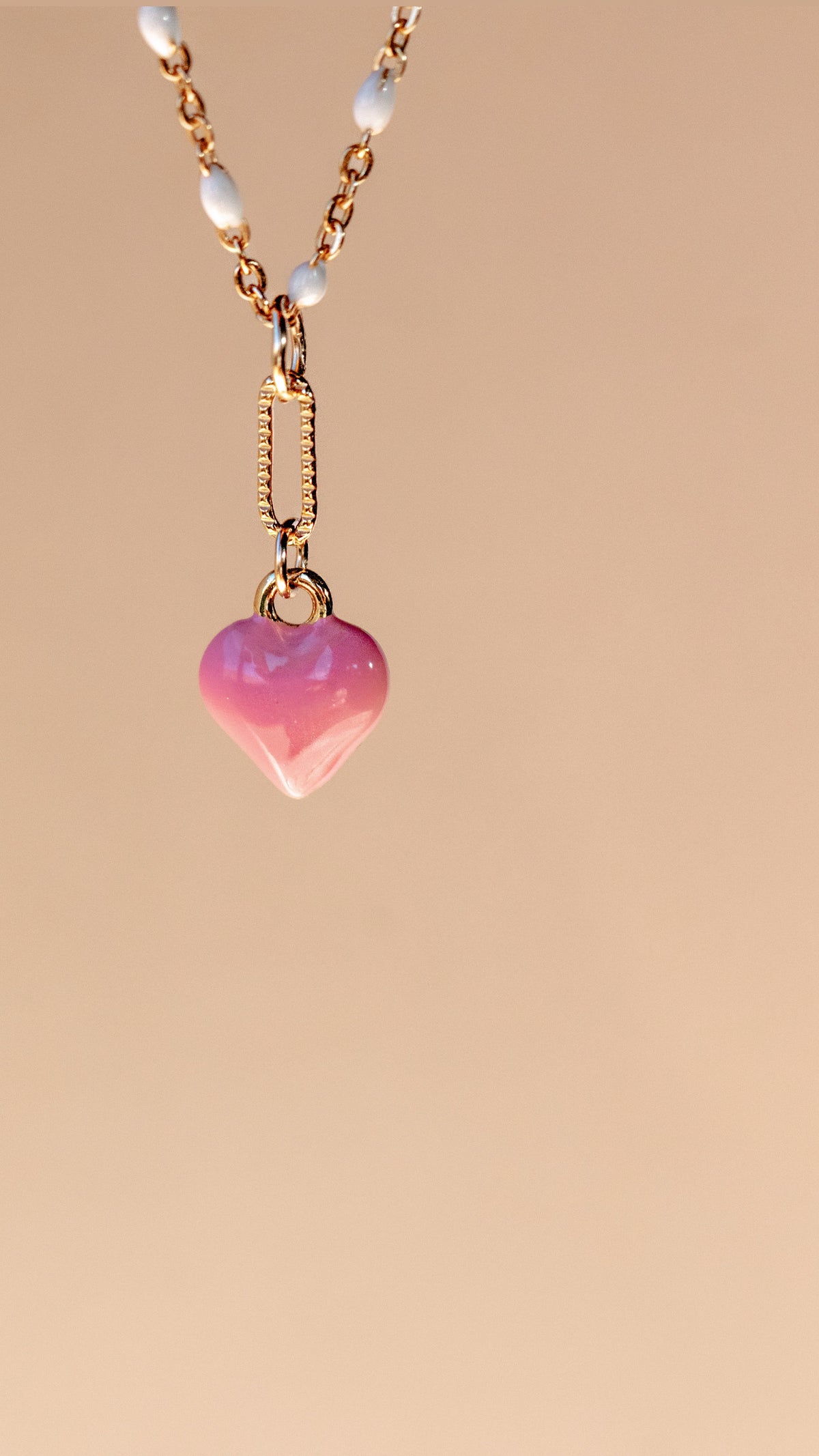 Enamel Heart Necklace