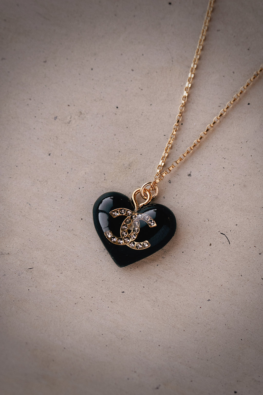 Black Heart Coco Necklace