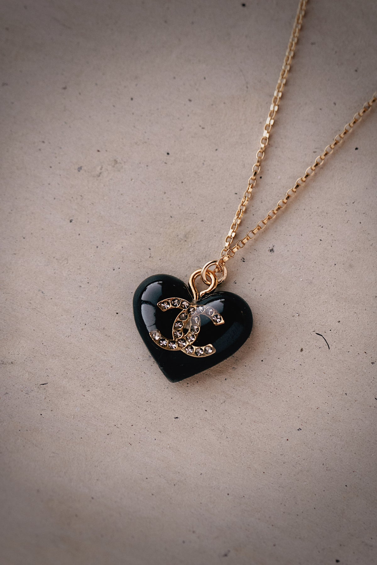 Black Heart Coco Necklace