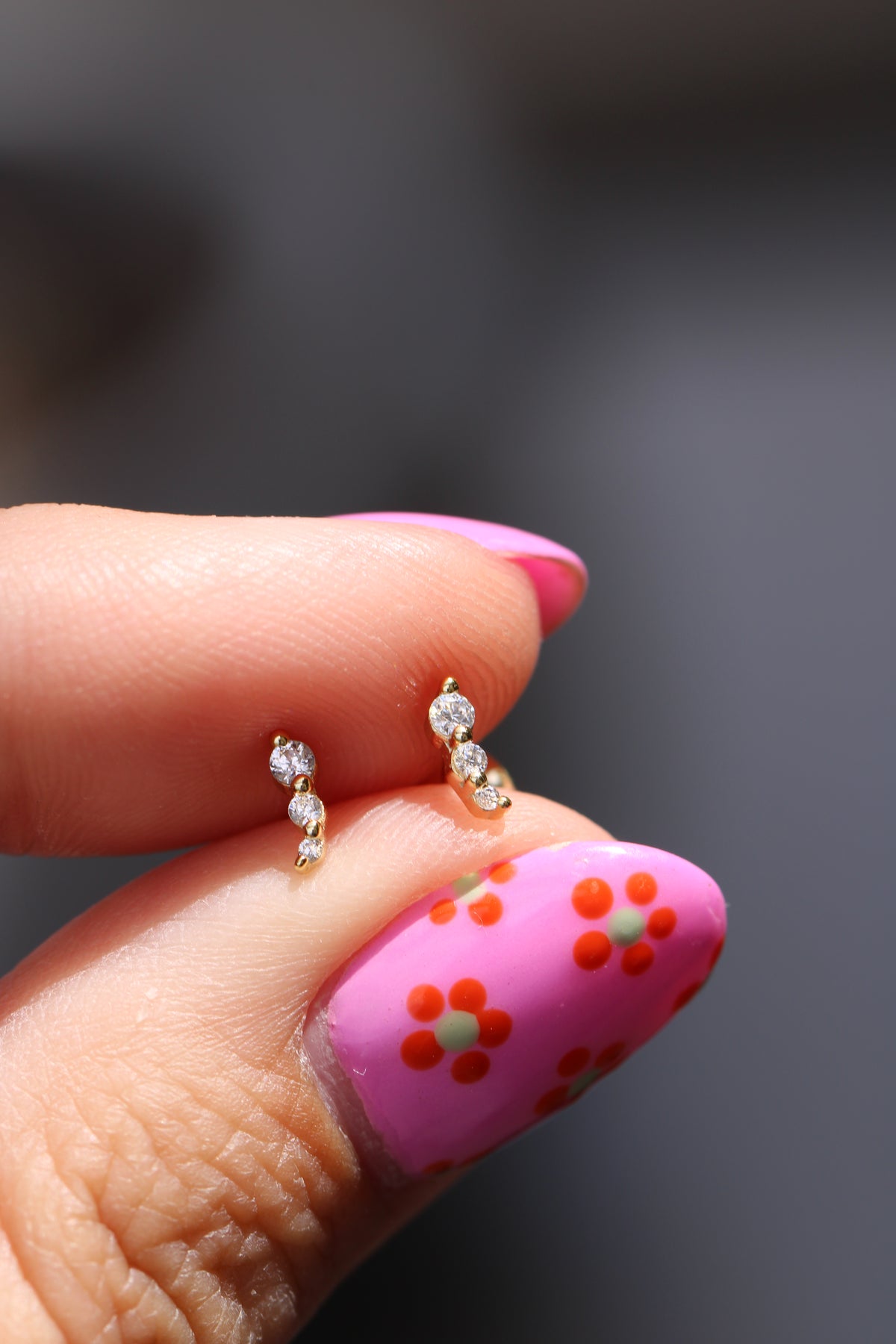 Curved Trio Studs
