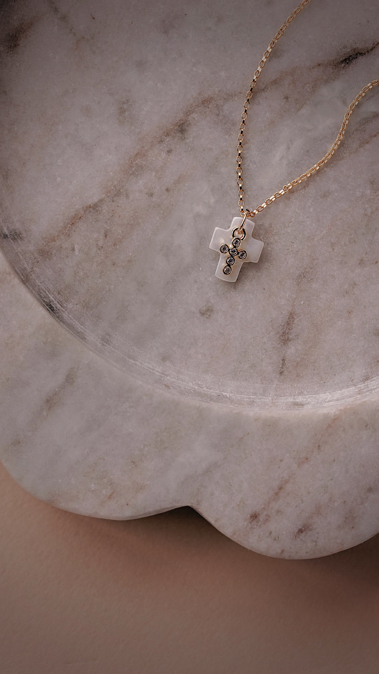 Double Cross Necklace