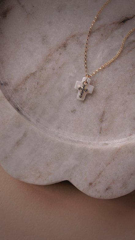 Double Cross Necklace