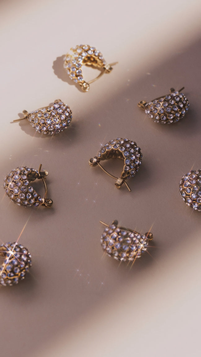 Crystal Cluster Earrings