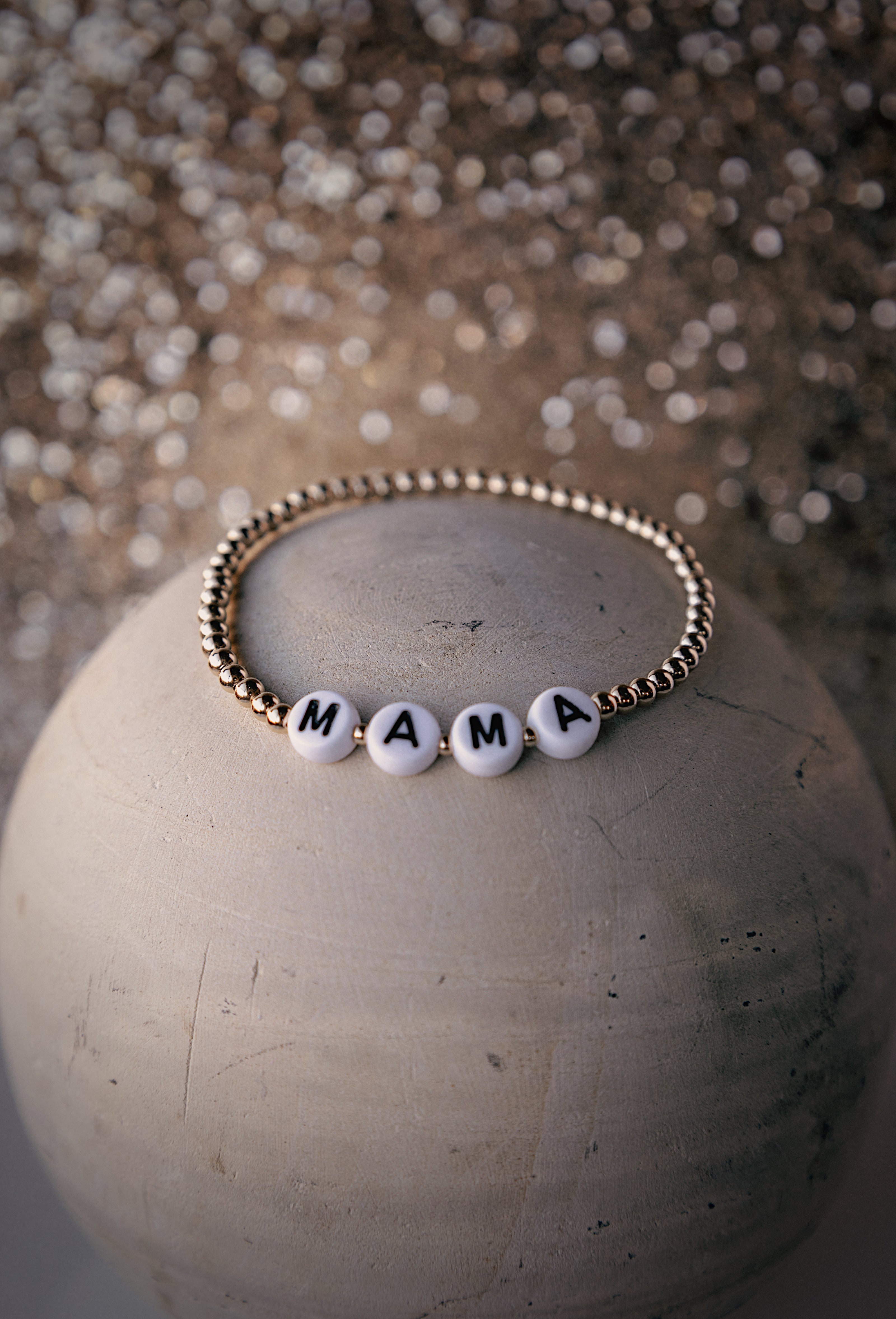 Custom Word Bracelet-Black Font