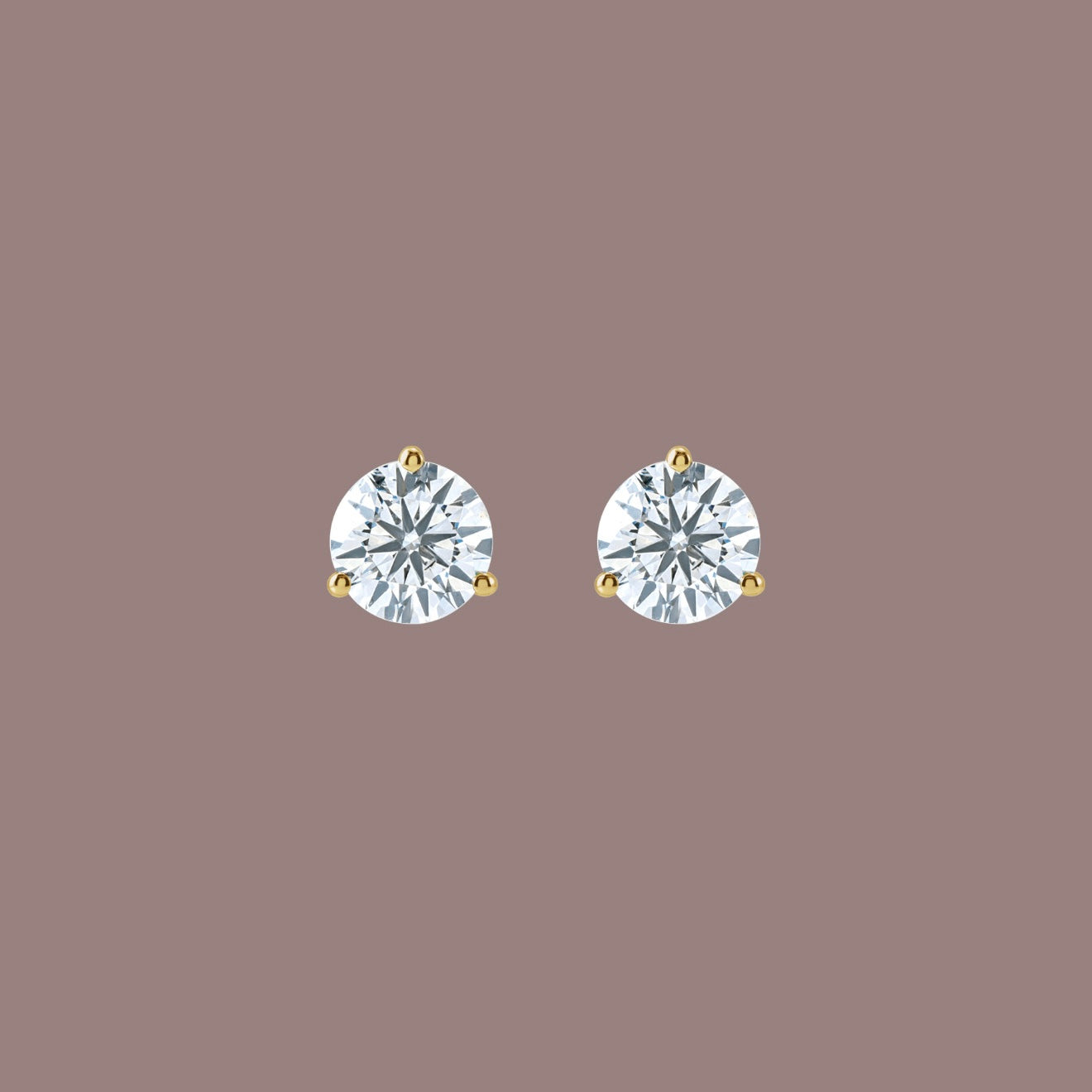 Lab Diamond Stud Earrings