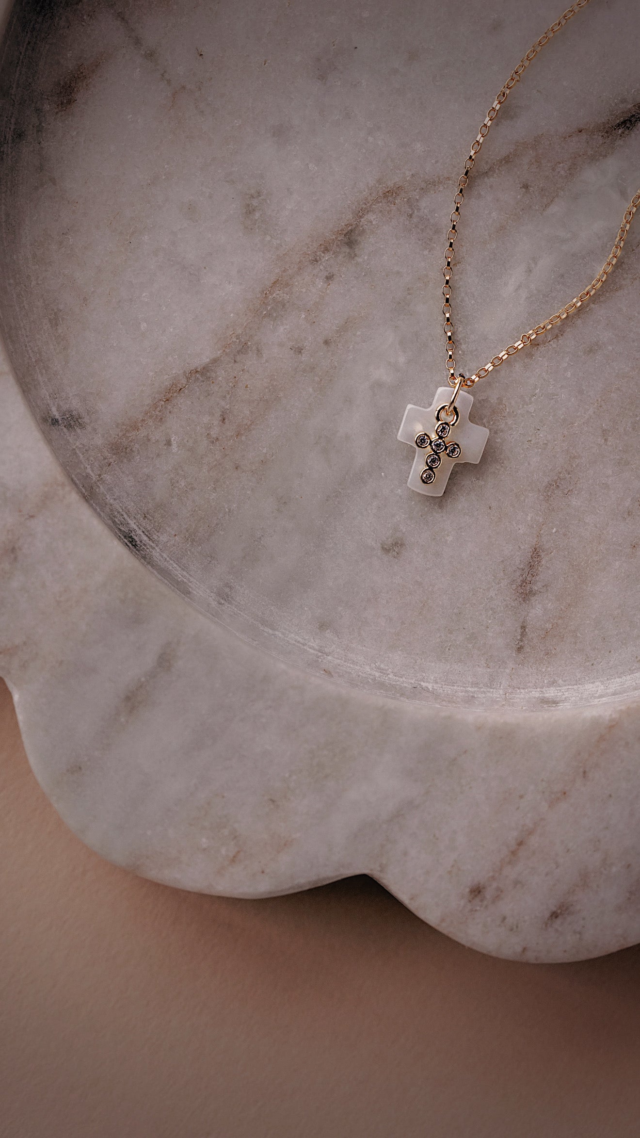 Double Cross Necklace