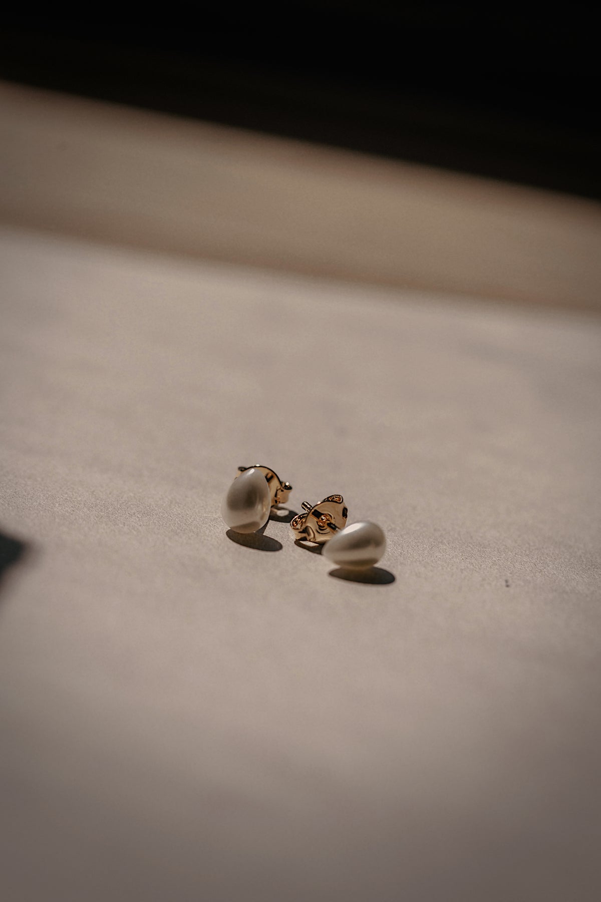 Solene Pearl Drop Studs