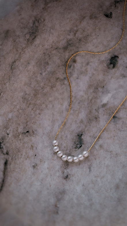 Pearl Row Necklace