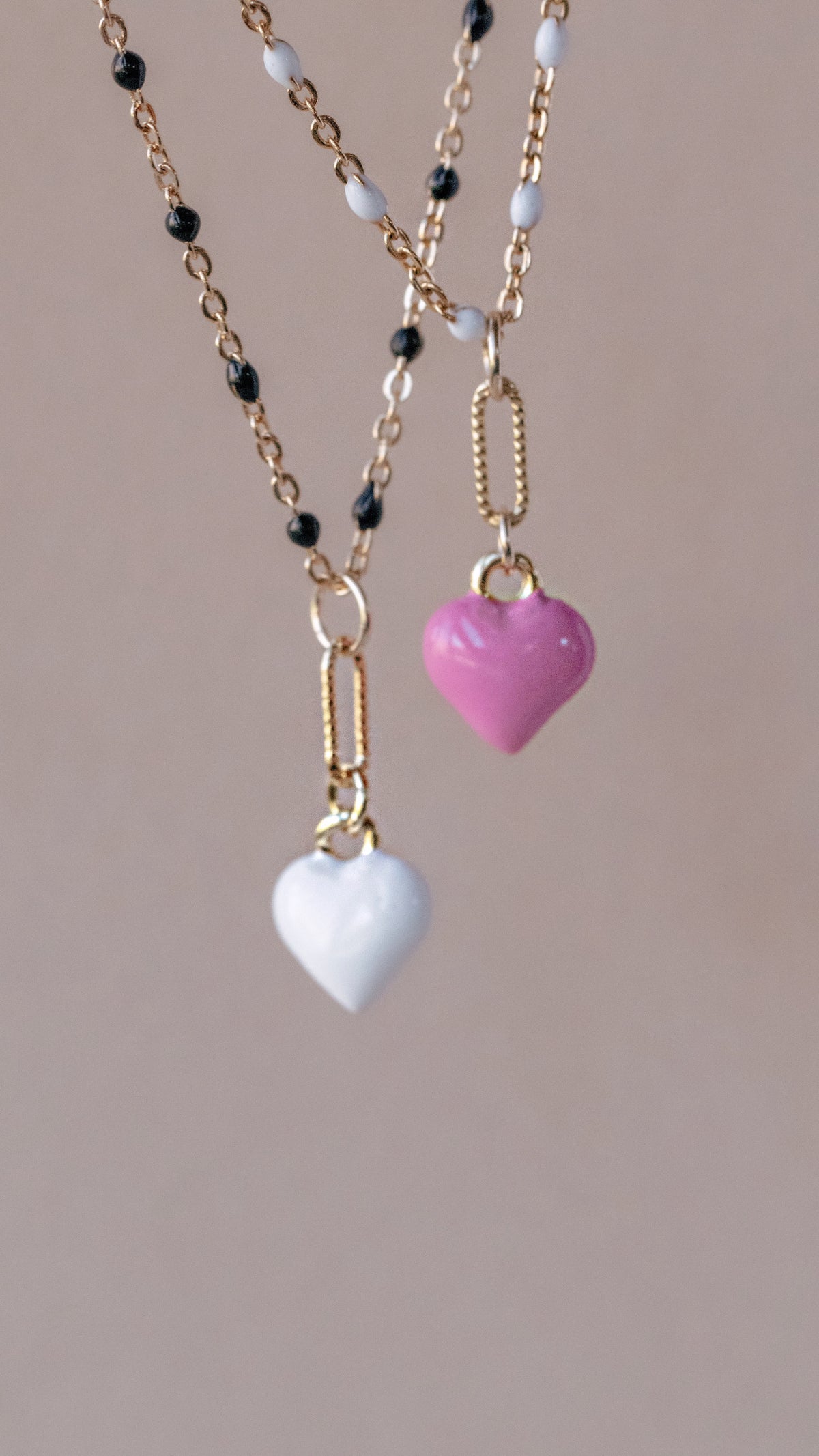 Enamel Heart Necklace