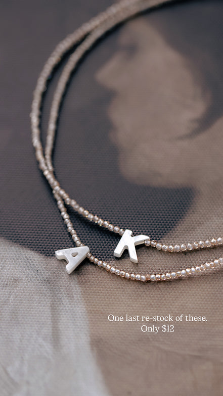 Monogram Shell Necklace