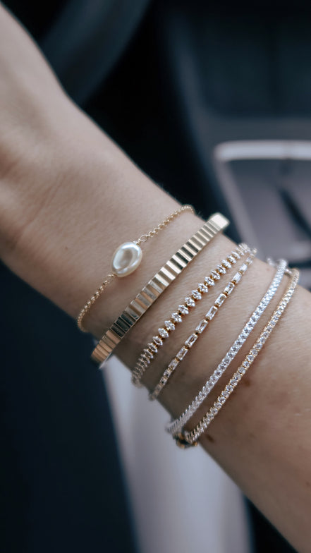 Baroque Pearl Solitaire Bracelet