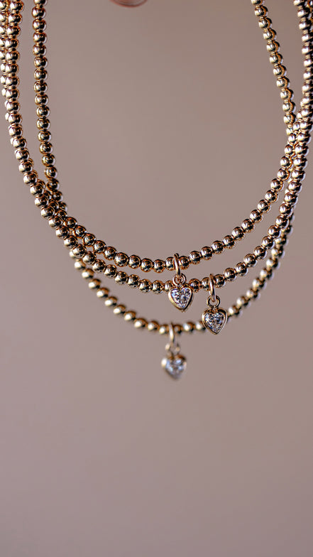 Itty Bitty CZ Heart Bracelet