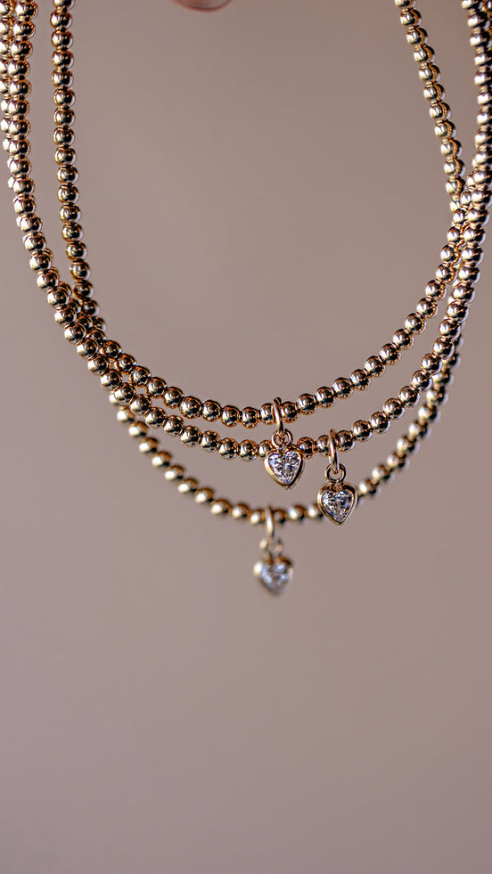 Itty Bitty CZ Heart Bracelet